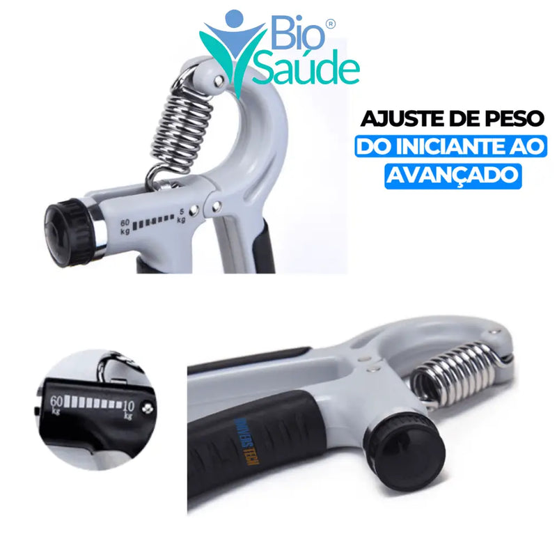 Hand Grip | Fortalecedor de Braços Resistente e Regulável 10 a 60kg Hand Grip | Fortalecedor de Braços Resistente e