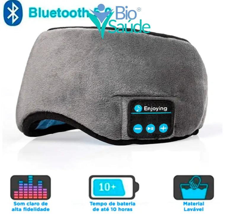 Máscara de Dormir com Fone de Ouvido Bluetooth